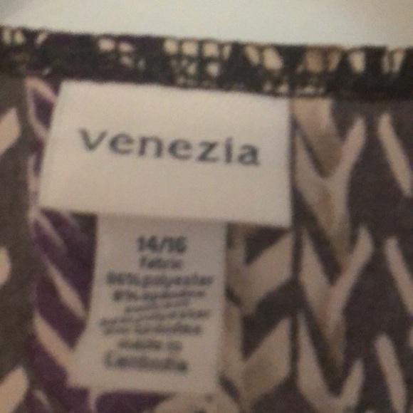 Venezia Bohemian V-Neck Tunic/Minidress Buckle Tie Long w/inset Plus 14/16 - Picture 6 of 10